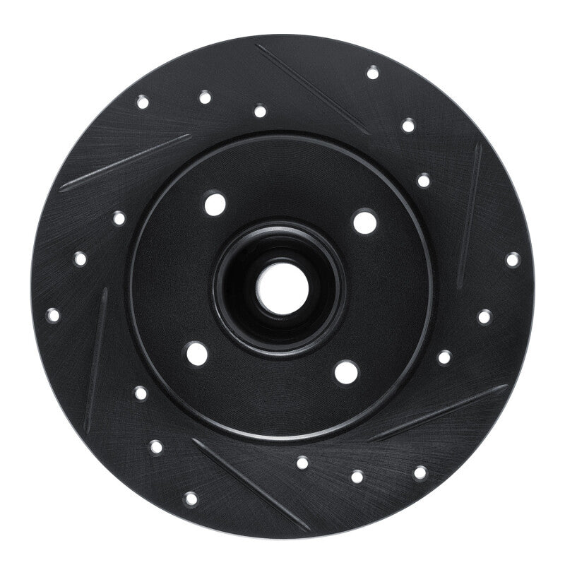 R1 Concepts R1 02-10 Renault CLIO (Mexico) Rear Right Drilled & Slotted Black Brake Rotor