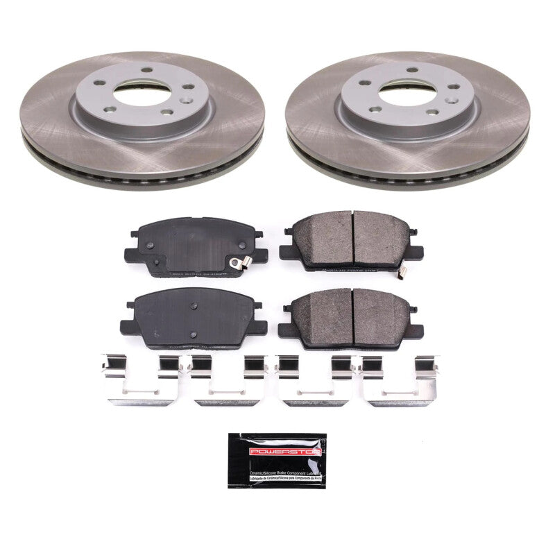 PowerStop Power Stop 18-21 GMC Terrain Front Semi-Coated Rotor Kit