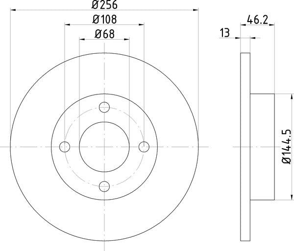 Mintex MDC295 Brake Disc