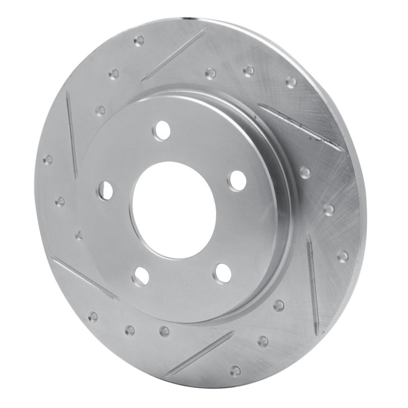 R1 Concepts R1 88-92 Dodge Monaco Rear Left Drilled & Slotted Silver Brake Rotor