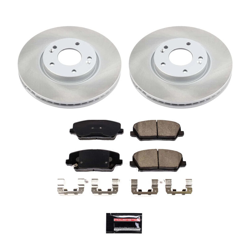 PowerStop Power Stop 17-18 Kia Forte5 Front Semi-Coated Rotor Kit
