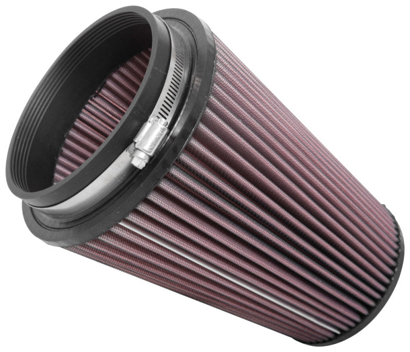 K&N Engineering K&N Universal Clamp-On Air Filter 5in FLG / 6-1/2in B / 4-3/8in T / 8-3/4in H