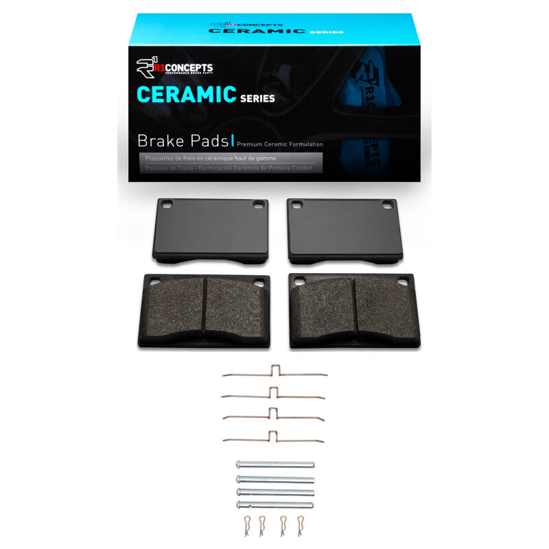 R1 Concepts R1 1967-1987 Volvo 244 Front R1 Ceramic Pads & Hardware Kit