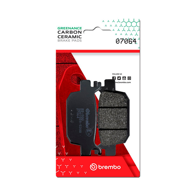 Brembo Powersports Brembo Honda Nss/Honda Sh/Honda Silverwing/Honda Forza/Honda Adv Carbon Ceramic Brake Pad - Rear