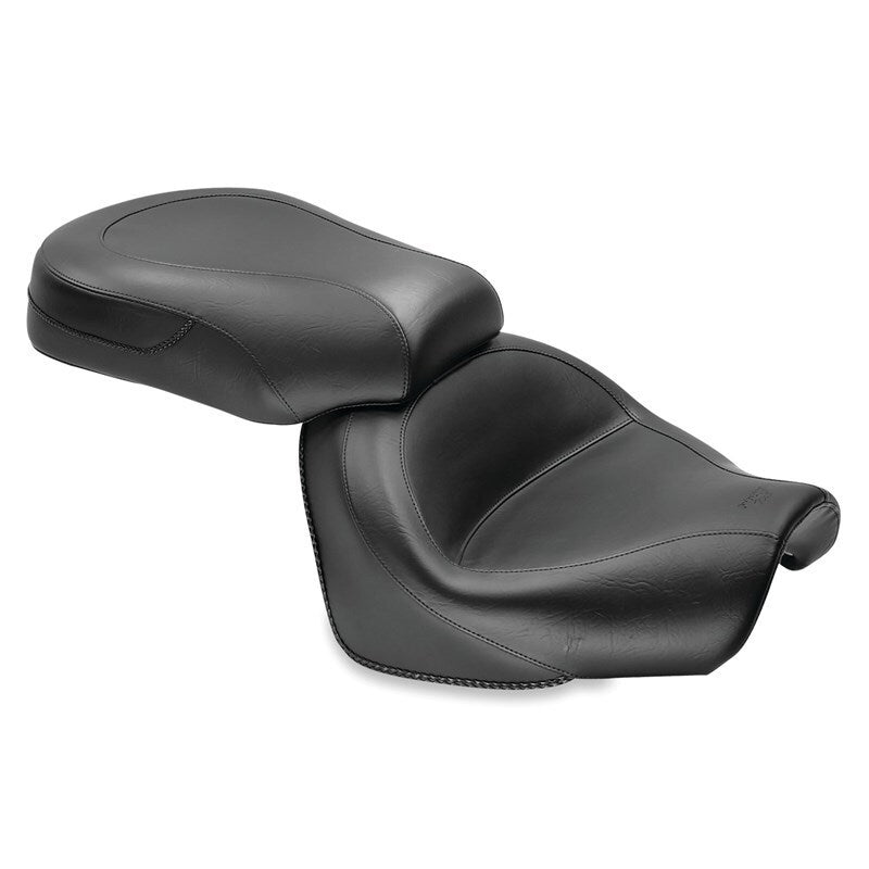Mustang Motorcycle Mustang 09-17 Yamaha V-Star 950, 950 Tourer Standard Touring 2PC Seat - Black