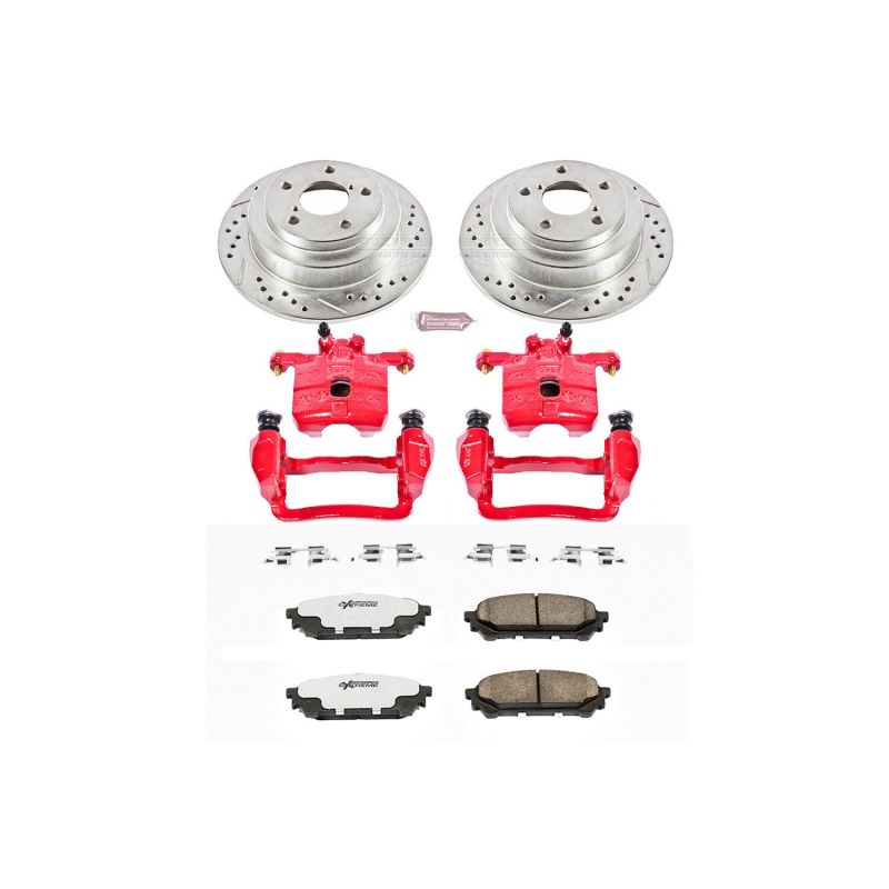 PowerStop Power Stop 05-06 Saab 9-2X Rear Z26 Street Warrior Brake Kit w/Calipers