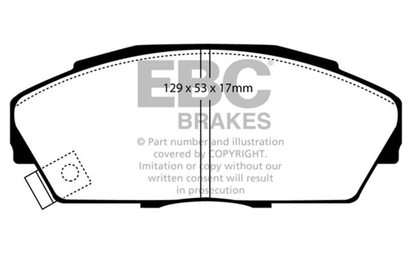 EBC 92-94 Acura Integra 1.7L V-Tec Bluestuff Front Brake Pads