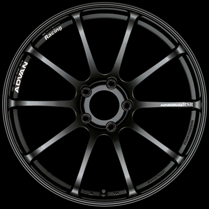 Advan RSII 17x9.0 / +52 Offset / 5x114.3 / 73mm Bore / Semi Gloss Black