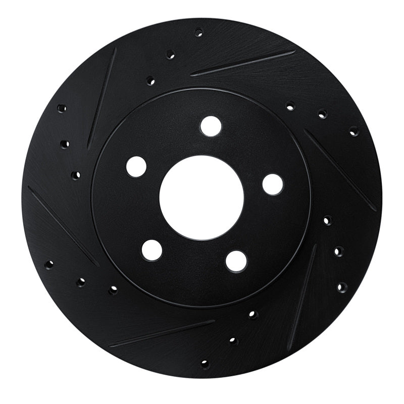 R1 Concepts R1 82-82 Buick CENTURY Front Left Drilled & Slotted Black Brake Rotor