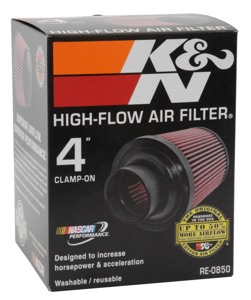 K&N Engineering K&N Universal Air Filter (4in. Flange / 6in. Base OD / 4-5/8in. Top OD / 6in. Height)