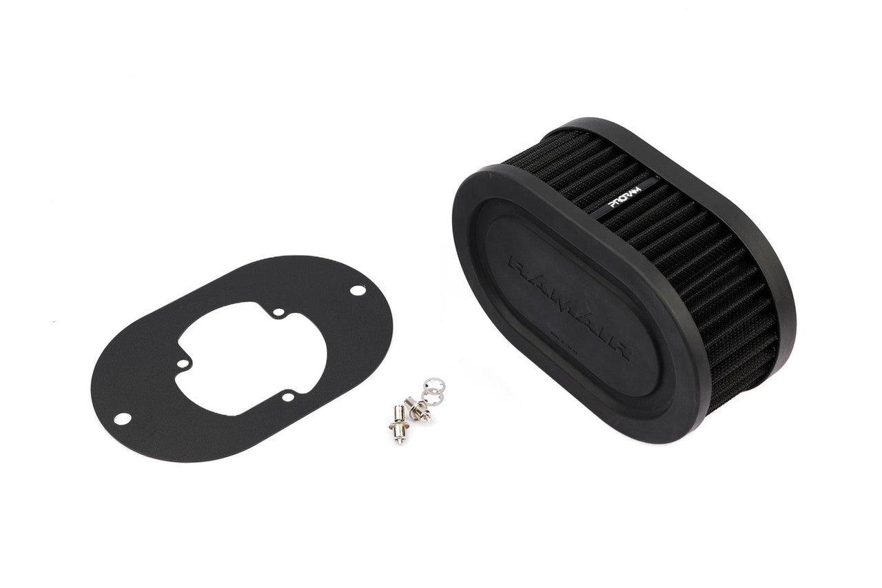Ramair Pleated Carburettor Air Filter Baseplate to fit Pierburg 2B2, 2B4, 2B5 - 65mm