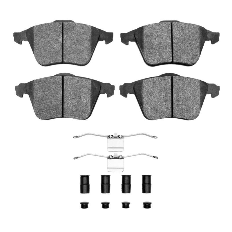 DFC 08-11 Saab 9-3 Front 5000 Advanced Low Metallic Brake Pads and Hardware Kit