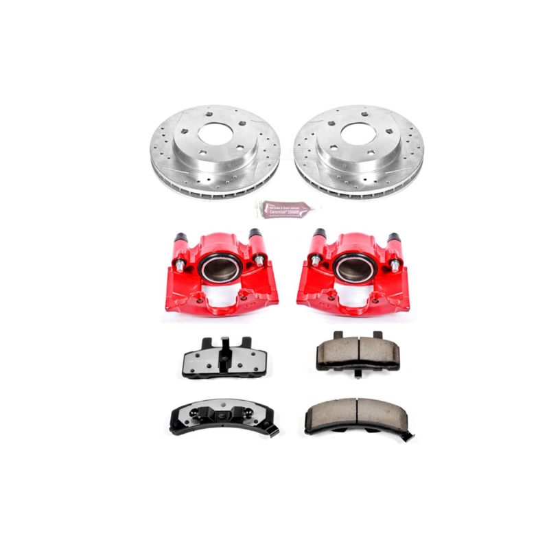 PowerStop Power Stop 94-99 Dodge Ram 1500 Front Z36 Truck & Tow Brake Kit w/Calipers