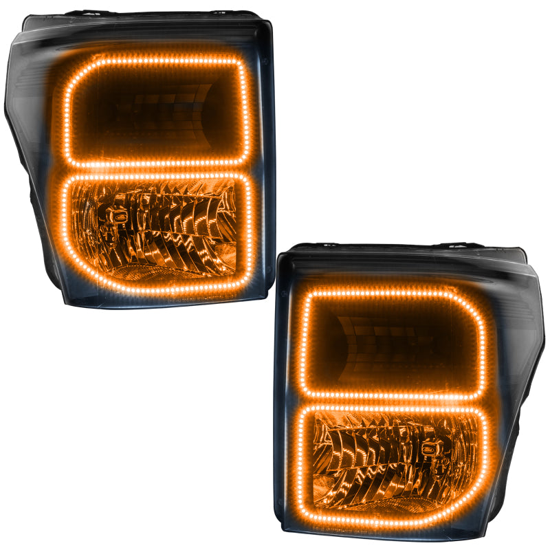 ORACLE Lighting Oracle 11-16 Ford F250/350 LED HL - Black - ColorSHIFT w/ 2.0 Controller