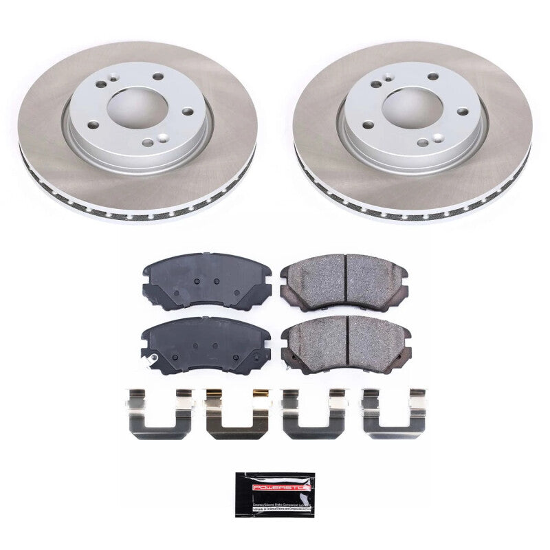PowerStop Power Stop 07-10 Hyundai Elantra Front Semi-Coated Rotor Kit