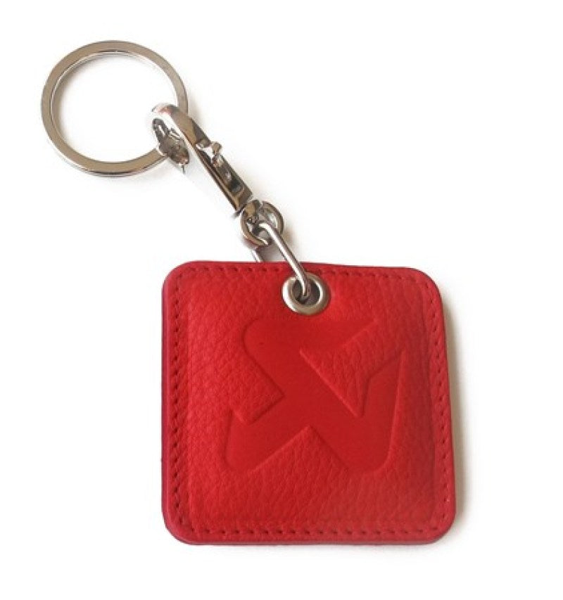 Akrapovic Akrapovic Square Leather Keychain - red