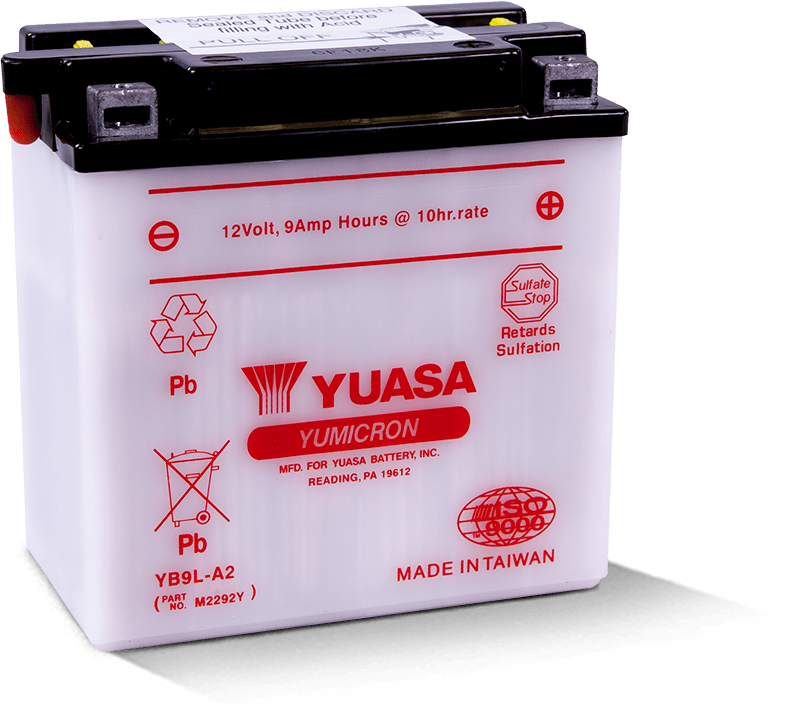 Yuasa Battery Yuasa YB9L-A2 Yumicron 12-Volt Battery