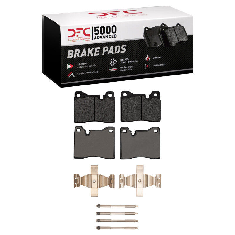 DFC 87-88 BMW M6 Front 5000 Advanced Low Metallic Brake Pads and Hardware Kit