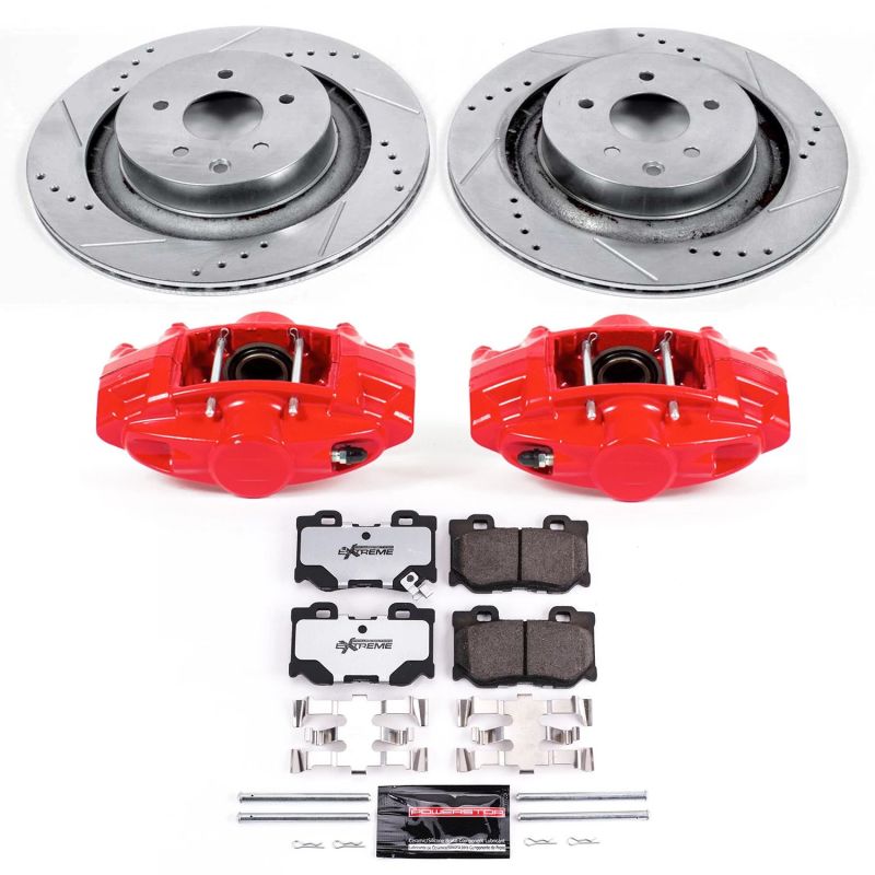 PowerStop Power Stop 08-13 Infiniti G37 Rear Z26 Street Warrior Brake Kit w/Calipers