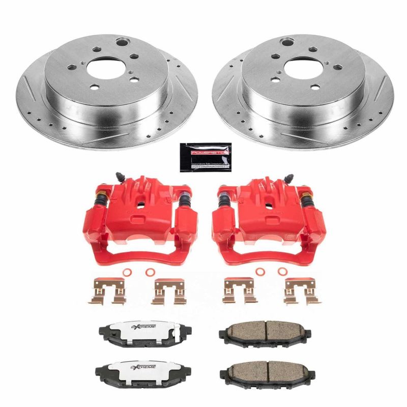 PowerStop Power Stop 16-19 Subaru Crosstrek Rear Z26 Street Warrior Brake Kit w/Calipers