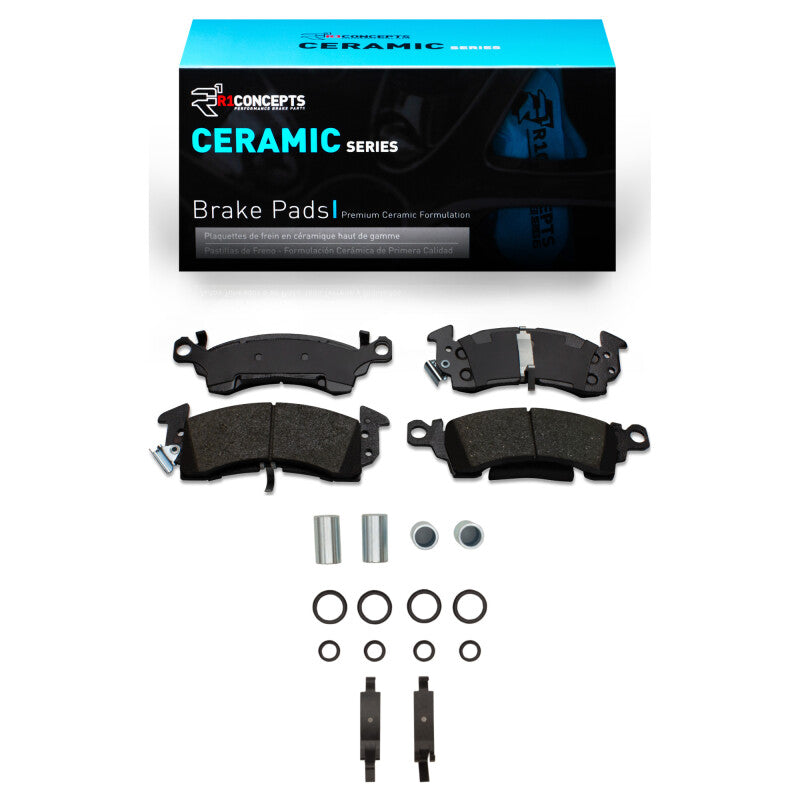 R1 Concepts R1 67-73 Buick Riviera Front Ceramic Pads & Hardware Kit
