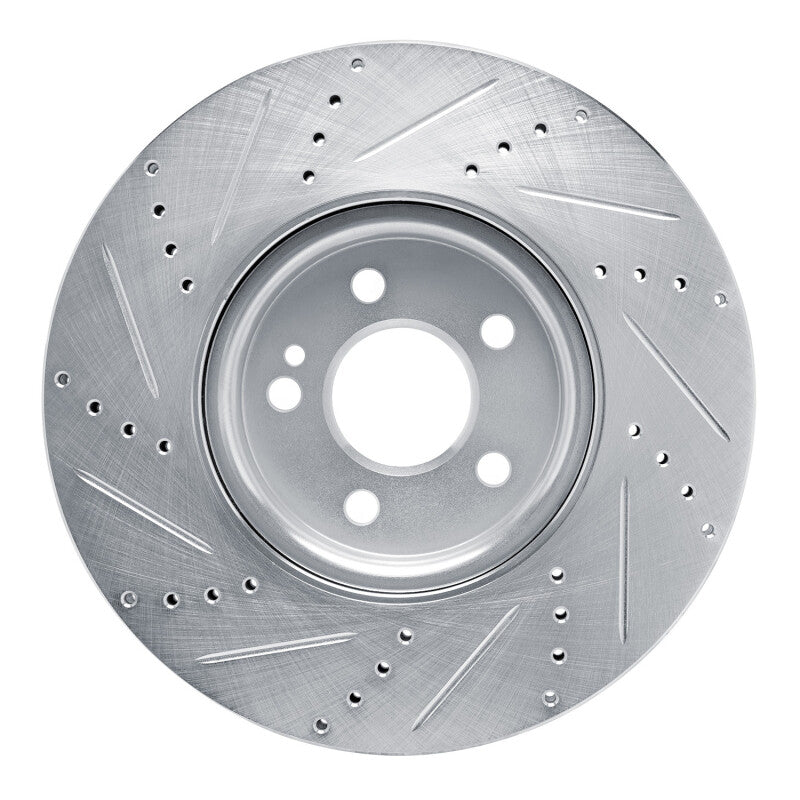 R1 Concepts R1 19-25 Mercedes-Benz A220 Front Right Drilled & Slotted Silver Brake Rotor