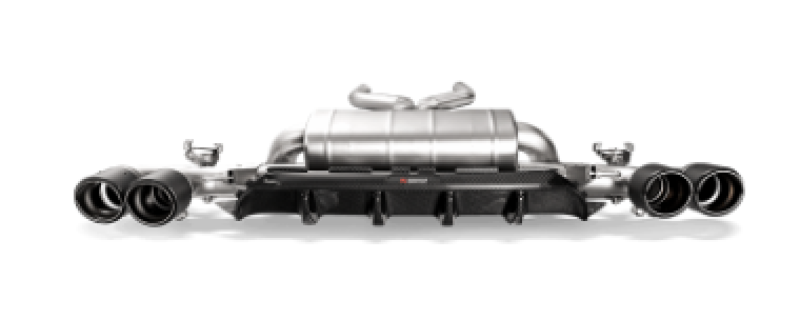 Akrapovic Akrapovic 18+ BMW M5 (F90) Rear Carbon Fiber Diffuser - High Gloss w/ Red/White Akrapovic Logo