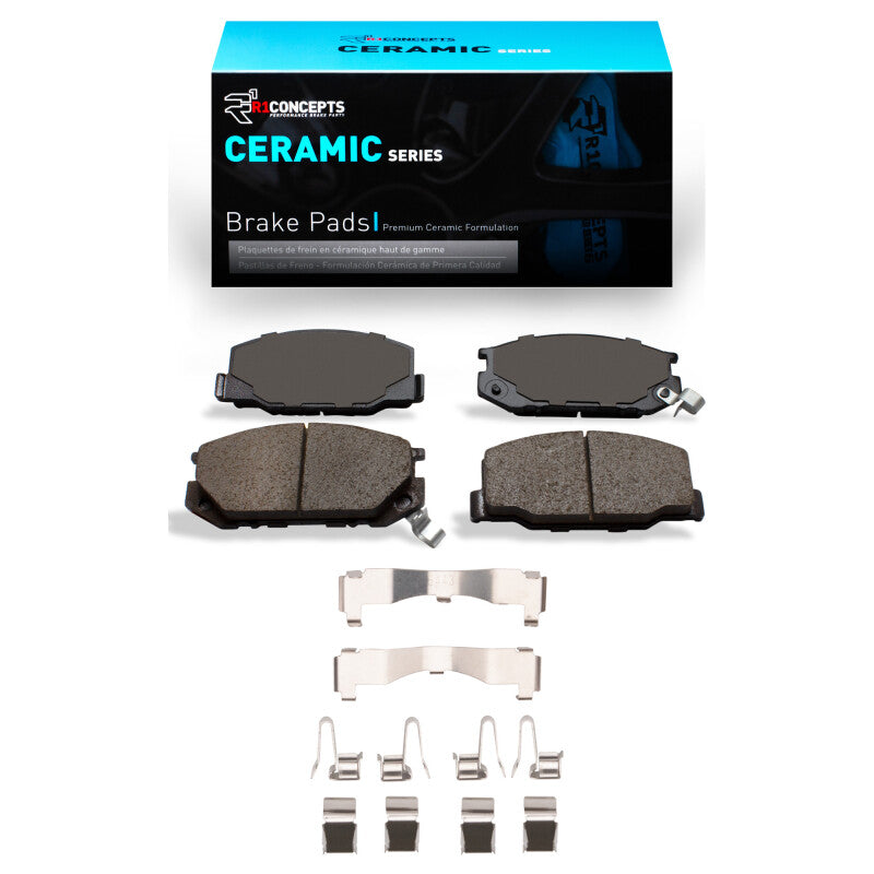 R1 Concepts R1 1982-1985 Toyota Celica Front R1 Ceramic Pads & Hardware Kit