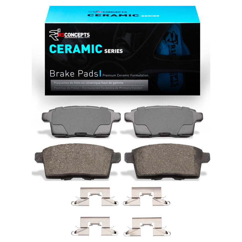 R1 Concepts R1 2007-2015 Ford Edge Rear R1 Ceramic Pads & Hardware Kit