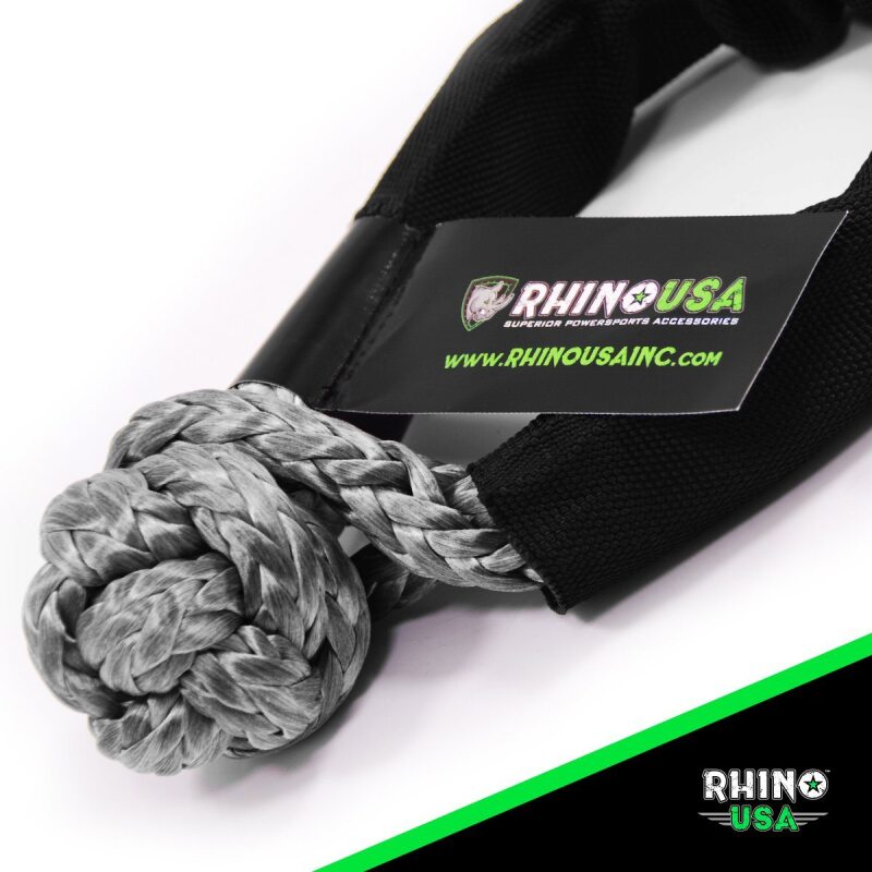 Rhino USA Synthetic Soft Shackle (2Pk 3/8InX22In) (Gray)