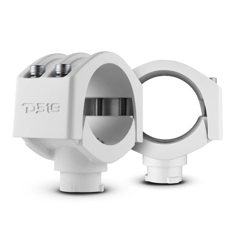 DS18 Tube Mounting Clamp 3in 2.75in 2.5in 2.25in Rubber Adapter For NXL-X and CF-X Towers White