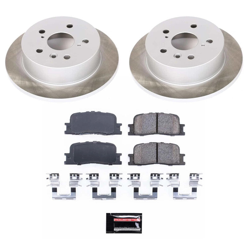 PowerStop Power Stop 02-06 Toyota Camry Rear Semi-Coated Rotor Kit