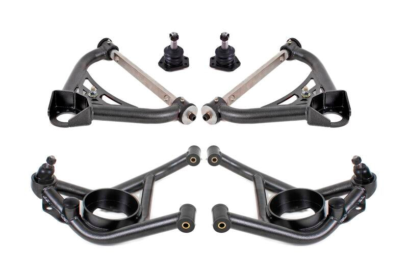 BMR Suspension BMR 70-81 GM F-Body / 75-79 GM X-Body Non-Adjustable A-Arm Kit - Black Hammertone