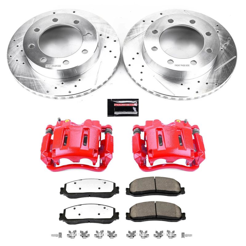 PowerStop Power Stop 2012 Ford F-350 Super Duty Front Z36 Truck & Tow Brake Kit w/Calipers