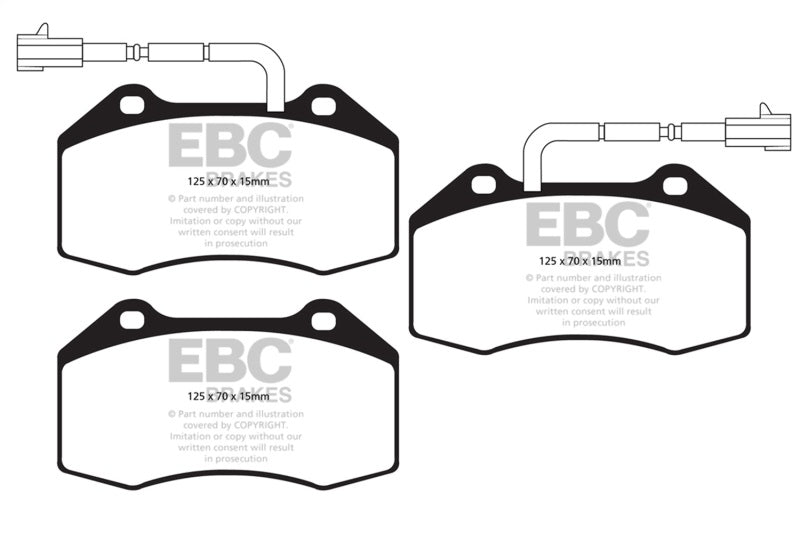 EBC 14-20 Alfa Romeo 4C 1.8T Bluestuff Front Brake Pads