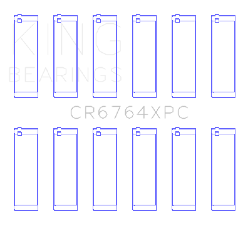 King Engine Bearings Volkswagen Vr6 2.8L (Size +0.50mm) Connecting Rod Bearing Set
