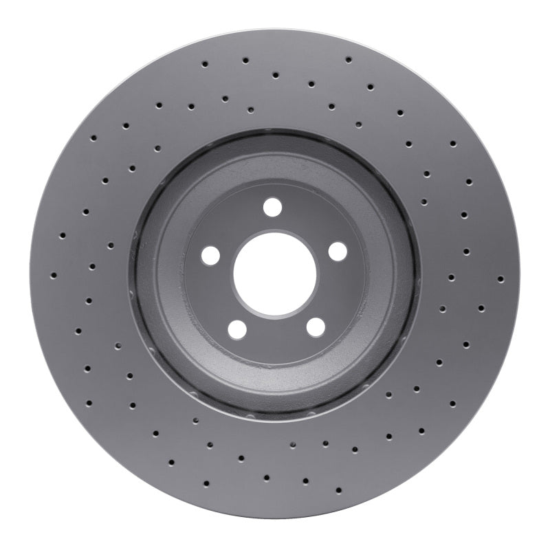 DFC 16-18 Ford Mustang Right Front Drilled GeoSPEC Coated Rotor