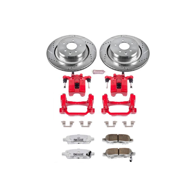 PowerStop Power Stop 07-08 Infiniti G35 Rear Z26 Street Warrior Brake Kit w/Calipers