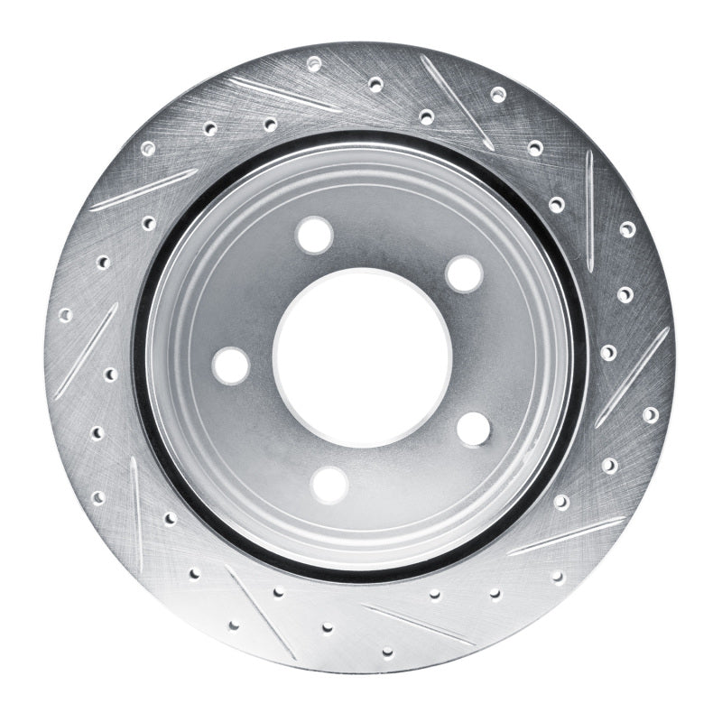 R1 Concepts R1 03-03 Dodge Ram 1500 Van Rear Left Drilled & Slotted Silver Brake Rotor