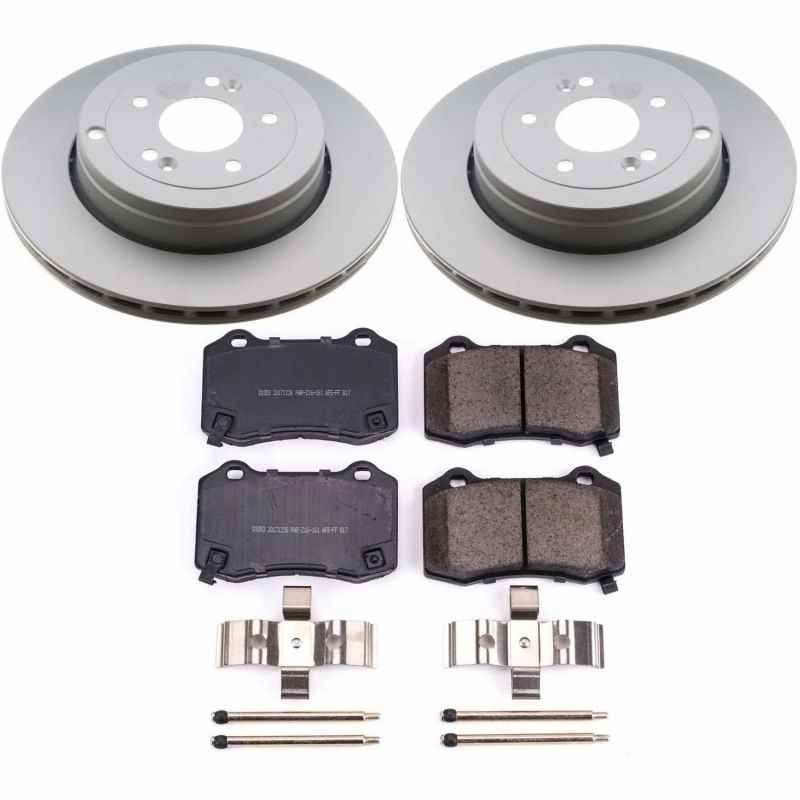 PowerStop Power Stop 10-16 Hyundai Genesis Coupe Rear Z17 Evolution Geomet Coated Brake Kit