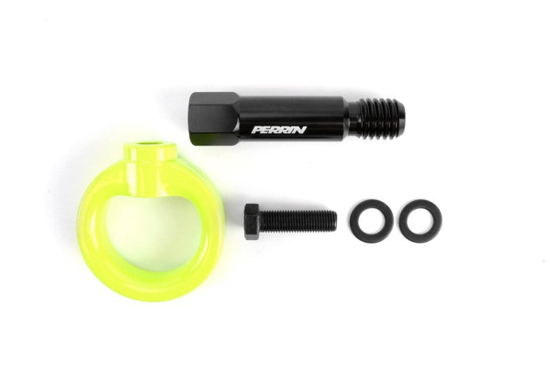 Perrin Performance PERRIN 20-25 Toyota Supra Tow Hook Kit (Front) - Neon Yellow