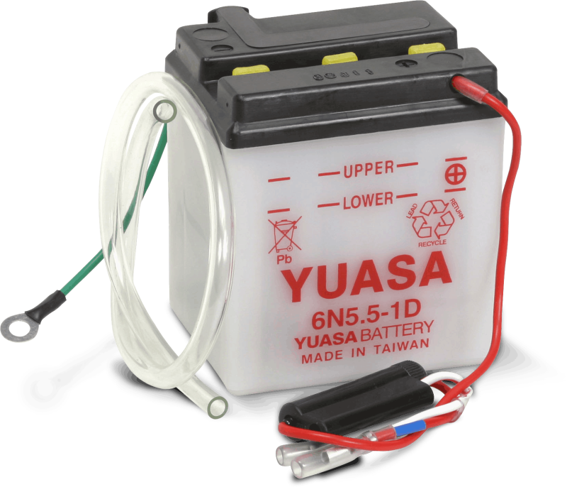 Yuasa Battery Yuasa 6N5.5-1D Conventional 6-Volt Battery