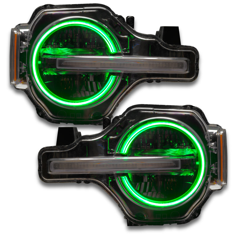 ORACLE Lighting Oracle 2021 Ford Bronco DRL Upgrade w/ Halo Kit - ColorSHIFT w/ 2.0 Controller