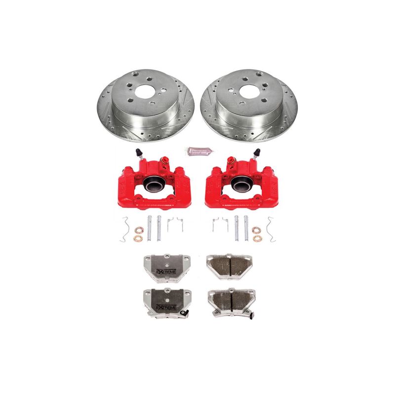 PowerStop Power Stop 03-06 Pontiac Vibe Rear Z26 Street Warrior Brake Kit w/Calipers