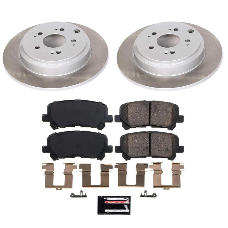 PowerStop Power Stop 12-15 Honda Pilot Rear Semi-Coated Rotor Kit