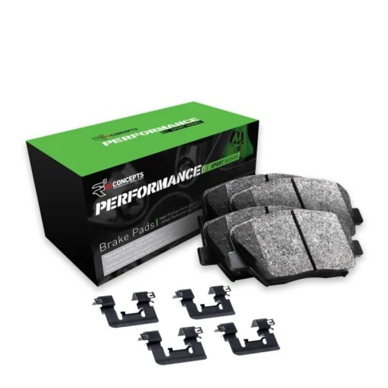 R1 Concepts R1 18-26 Jeep Grand Cherokee Rear Performance Sport Brake Pads and Hardware Kit
