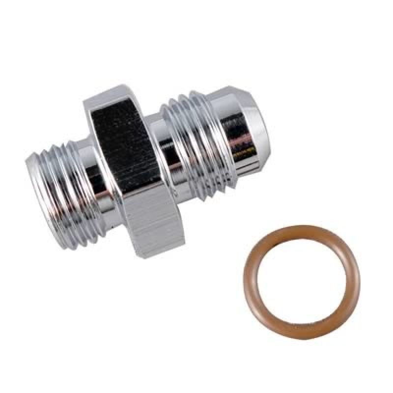 Fragola -10AN x 1-1/16-12 (12) Radius Fitting O-Ring - Chrome