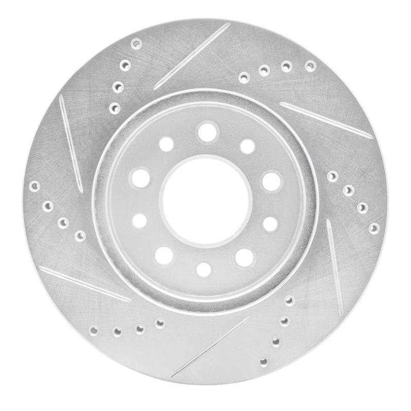 R1 Concepts R1 04-07 Ford Freestar Front Right Drilled & Slotted Silver Brake Rotor