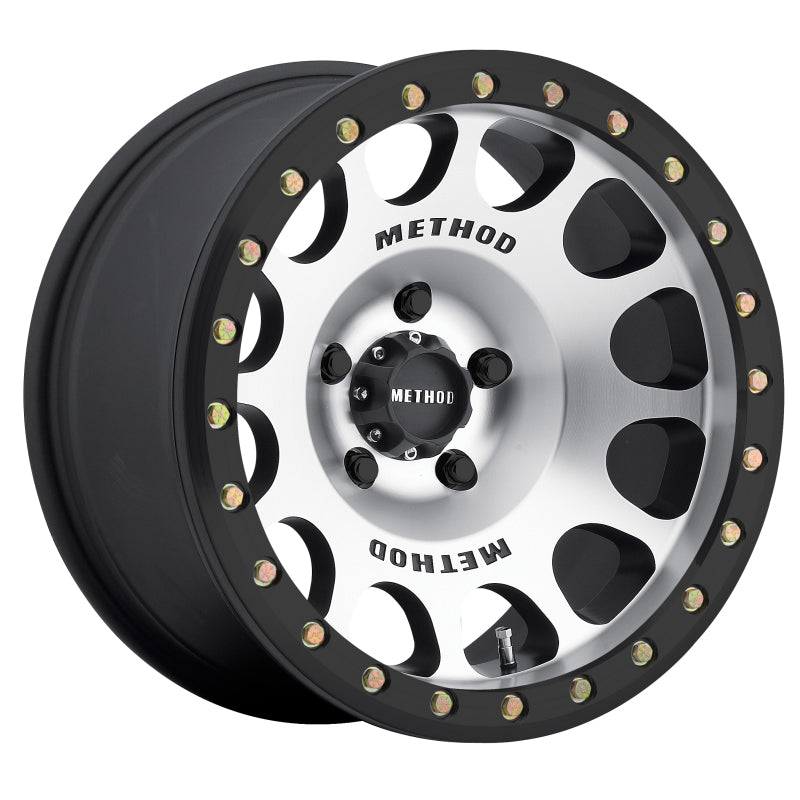 Method Wheels Method MR105 Beadlock 17x9 -38mm Offset 5x5 71.5mm CB Machined w/Matte Black Ring Wheel