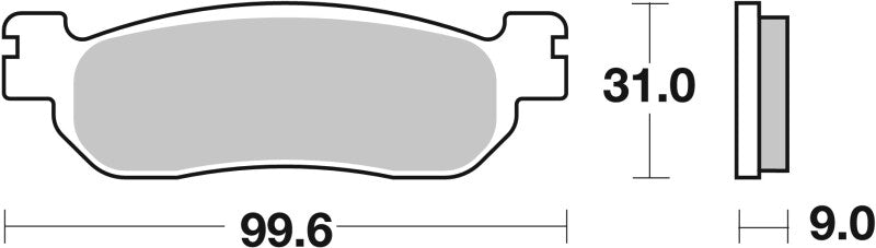 Brembo Powersports Brembo 99-02 Yamaha YZF R6 600cc Brake Pad - Rear